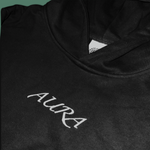 Load image into Gallery viewer, Black &quot;AURA&quot; Hoodie
