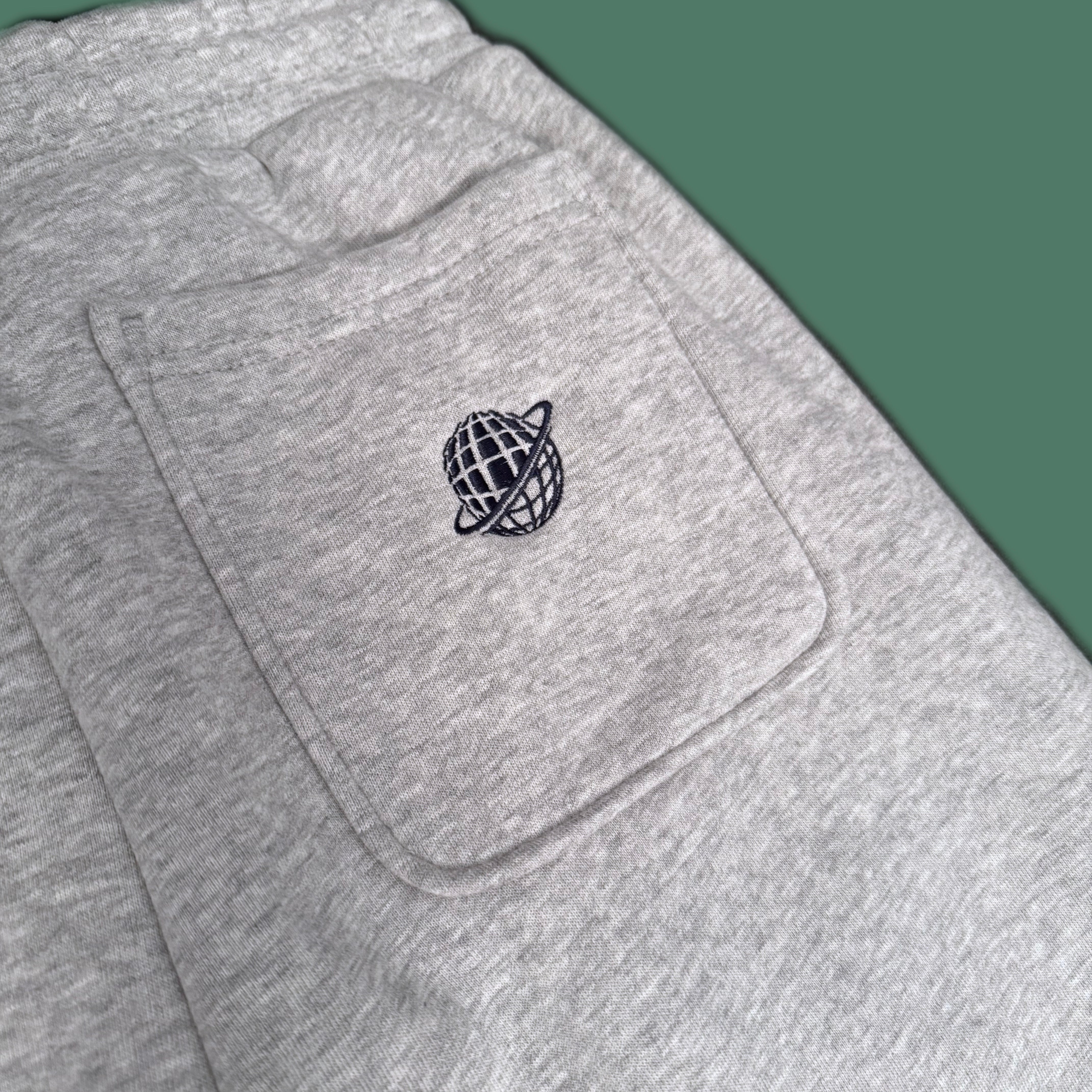 Heather Grey "Smooth Aura" Striped Sweatpants