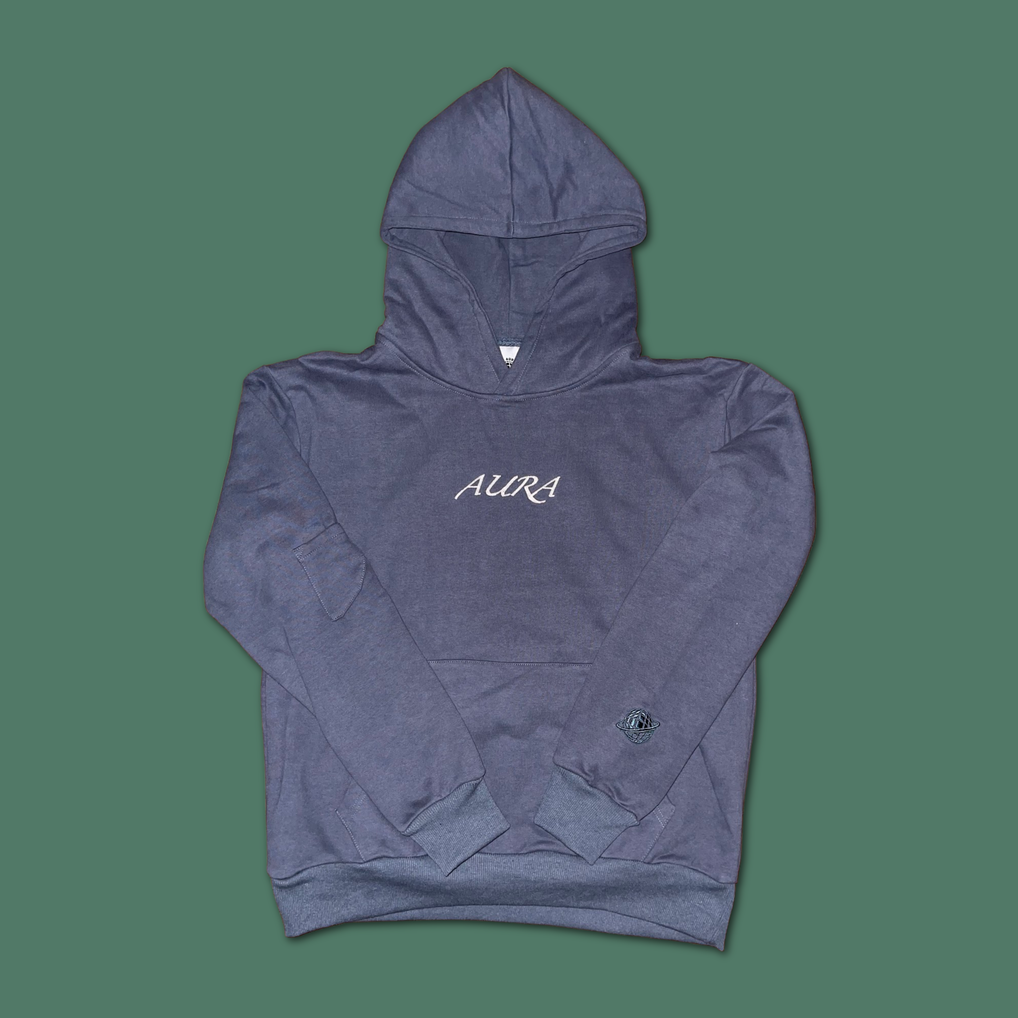 Pigeon Blue "AURA" Hoodie