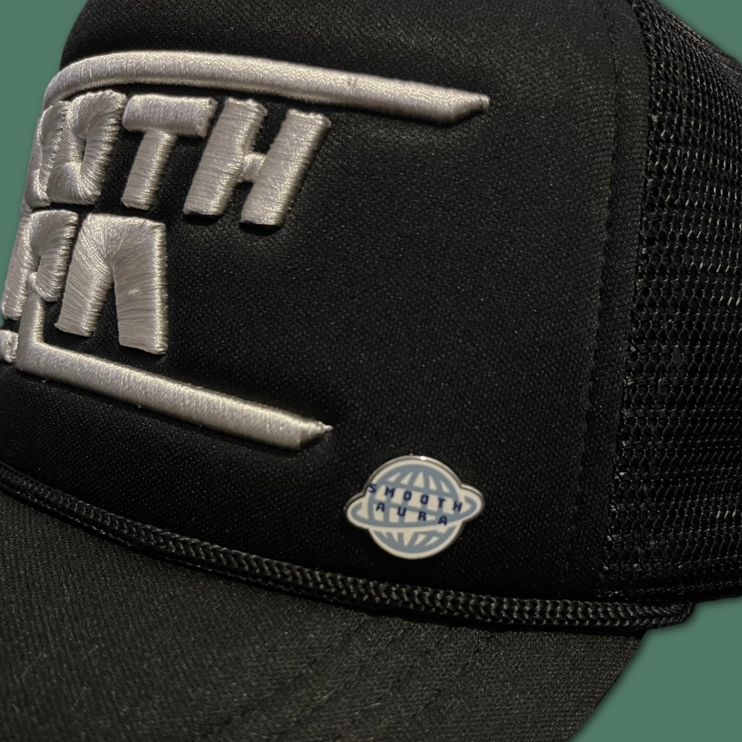 Black "Smooth Aura" Trucker Hat Vol. 2